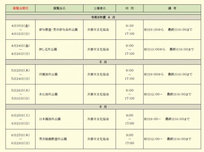 市民ギャラリー