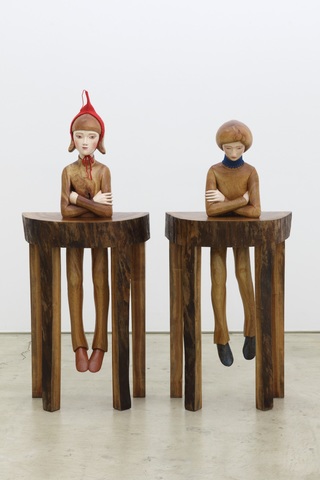 《卓の少年ー太陽》《卓の少年ー月》2015の画像