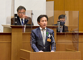 2月市議会定例会閉会（議場）