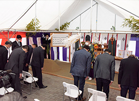 田中美術館新館建設工事安全祈願祭（田中美術館）の画像1