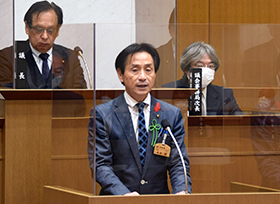 令和3年11月市議会臨時会市長提案説明要旨の画像