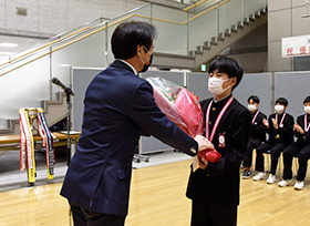 井原ジュニア新体操クラブ優勝報告会（市役所市民サロン）の画像1