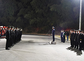 年末夜警出発式（井原消防署）の画像2