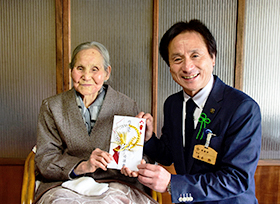 100歳の長寿を祝う（上出部町　塚下フサヱさん）の画像2