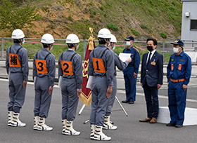 岡山県消防操法大会出場選手任命式（井原消防署）の画像2