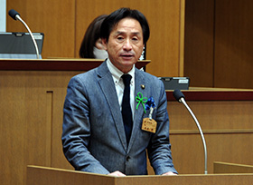 令和5年4月市議会臨時会市長提案説明要旨の画像