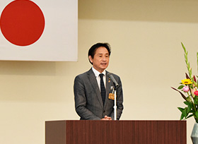 小田川大学開講式・市長講話（サンサン交流館）の画像1