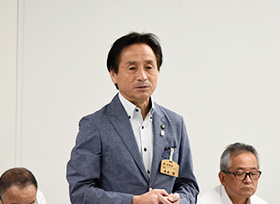 議会報道発表（大会議室）の画像1