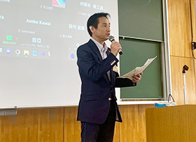 岡山大学教養科目「地域の未来デザイン」授業での発表会（岡山市　岡山大学）の画像1