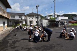 0626　出部小学校　火起こし体験