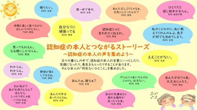 認知症の本人の声一覧(1)